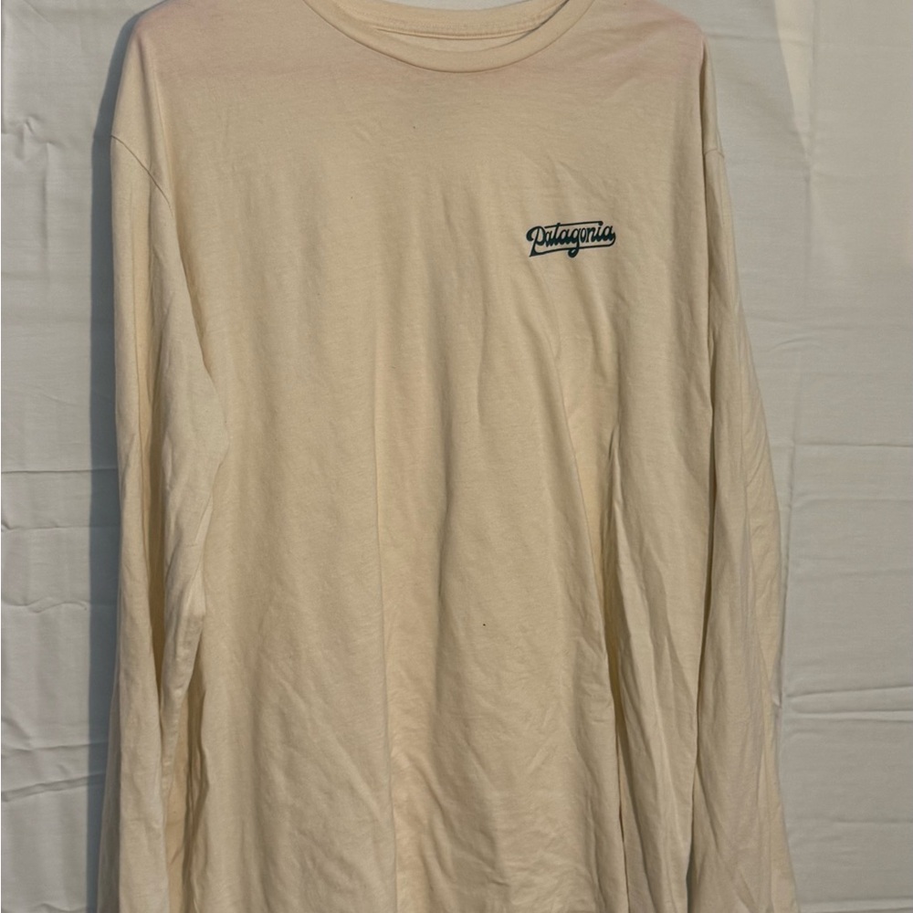 Patagonia Off-White Long Sleeve Men's Tee